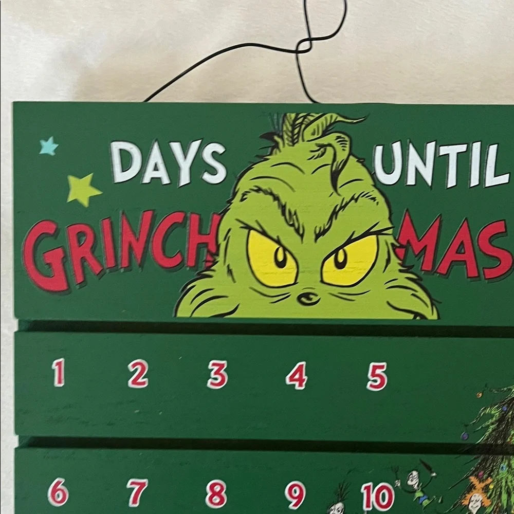 Grinch Holiday Countdown Calendar - Green